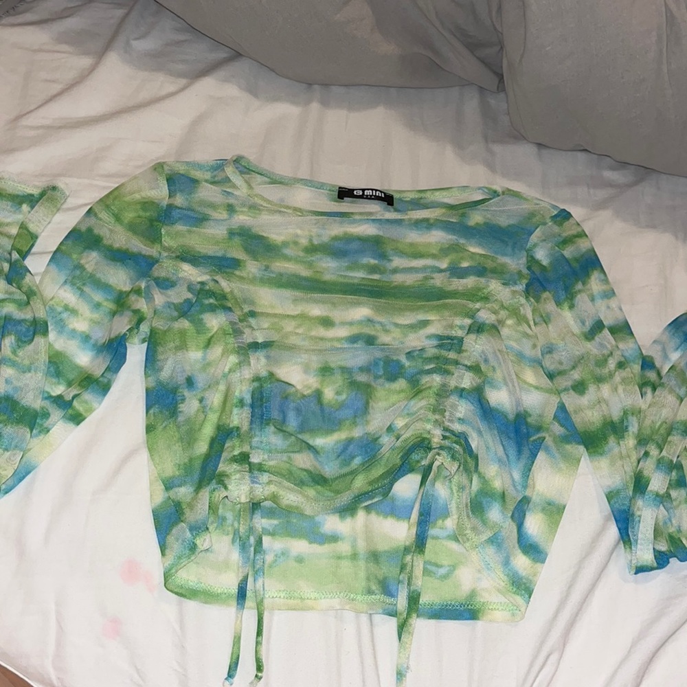 See through crop top long sleeve used once for a concert..good condition